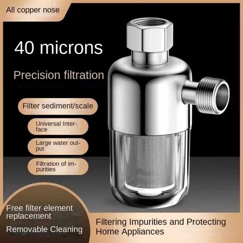 Washable Stainless Steel Water Heater Filter for Home Appliances Universal Prefiltration System(Silver) in Saudi Arabia
