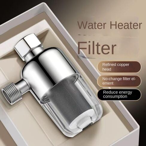 Washable Stainless Steel Water Heater Filter for Home Appliances Universal Prefiltration System(Silver) in Saudi Arabia