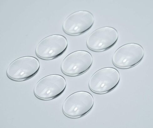 ALL in ONE Flat Back Clear Glass Dome Cabochons Clear Magnifying Cabs Non-calibrated for DIY Photo Pendant Craft Jewelry Making (12mm-100pcs) in Saudi Arabia