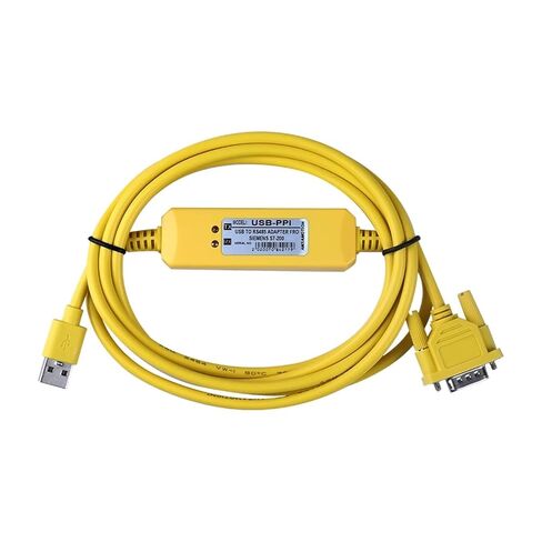 USB-PPI لكابل البرمجة S7-200 USB إلى RS485 محول PPI خط تنزيل البيانات (الإصدار الأصفر) in Kuwait