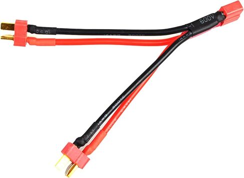 T Plug Extension Cord 1 Female to 2 Male Splitter Cord for Model Battery Adapter Cable Female Head to Two Male Heads in Saudi Arabia