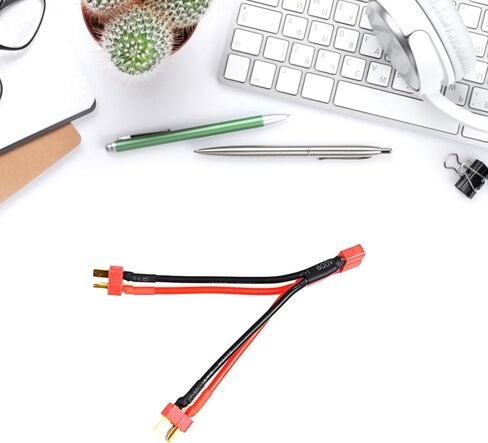 T Plug Extension Cord 1 Female to 2 Male Splitter Cord for Model Battery Adapter Cable Female Head to Two Male Heads in Saudi Arabia