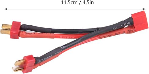 T Plug Extension Cord 1 Female to 2 Male Splitter Cord for Model Battery Adapter Cable Female Head to Two Male Heads in Saudi Arabia