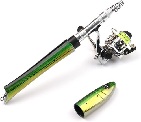 Shaped Telescopic Spinnings Rod Portables Winter Ice Fishings Poles Lightweight Sea Boats Tackle Portables Pen in Saudi Arabia