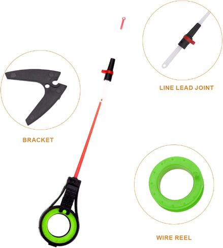 Rod Poles, Detachable, Tackle Outdoor Winter, Portable Ice Rods Detachable in Saudi Arabia