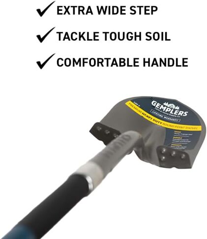 Gemplers Commercial Grade Round Point Shovel with Extended Socket (Fiberglass Handle, Measures 58" L Overall) in Saudi Arabia