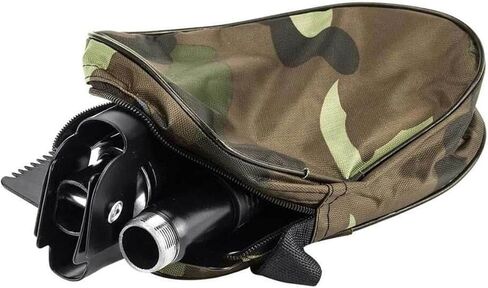 Barska Folding Survival Shovel with Pick, Compass, Serrated Saw Edge, Bottle Opener & Carry Case Compact Camping, Hiking, Metal Detecting & Emergency Tool Steel in Saudi Arabia