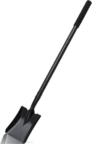 Small Square Shovel 43.3Inches Heavy Duty Garden Tools with Metal Handle, Small Transfer Spade for Digging Camping Car Beach Shovel, Orange in Saudi Arabia