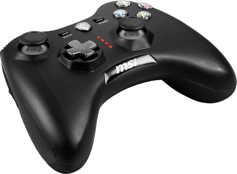 وحدة تحكم الألعاب اللاسلكية msi Force GC30 V2 باللون الأسود، محركات اهتزاز مزدوجة، أوضاع اتصال مزدوجة، وسادات D قابلة للتبديل، متوافقة مع أجهزة الكمبيوتر الشخصية وأجهزة Android in Kuwait