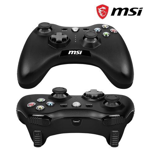 وحدة تحكم الألعاب اللاسلكية msi Force GC30 V2 باللون الأسود، محركات اهتزاز مزدوجة، أوضاع اتصال مزدوجة، وسادات D قابلة للتبديل، متوافقة مع أجهزة الكمبيوتر الشخصية وأجهزة Android in Kuwait