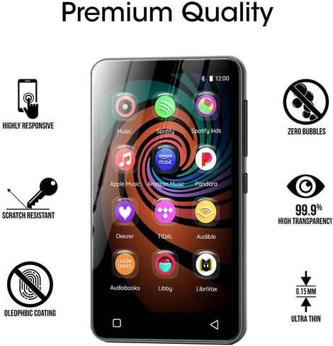 6 Pack Compatible with Innioasis G1 Screen Protector Film for Innioasis G3 4" MP3 Player Screen Protectors Foils Screen Cover Crystal Clear HD Anti-Scratch Anti-Fingerprint in Saudi Arabia