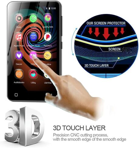6 Pack Compatible with Innioasis G1 Screen Protector Film for Innioasis G3 4" MP3 Player Screen Protectors Foils Screen Cover Crystal Clear HD Anti-Scratch Anti-Fingerprint in Saudi Arabia