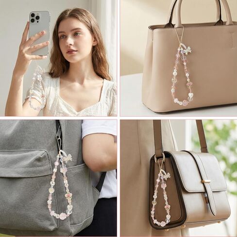 Pink Camera Charm Strap Beaded Digital Phone Charm Wrist Strap Keychain Wristlet Y2k Camera Wrist Straps Aesthetic Phone Case Charms For Wallet Bag Phones Case Accessories in Saudi Arabia