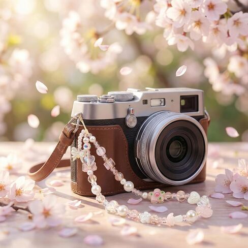 Pink Camera Charm Strap Beaded Digital Phone Charm Wrist Strap Keychain Wristlet Y2k Camera Wrist Straps Aesthetic Phone Case Charms For Wallet Bag Phones Case Accessories in Saudi Arabia
