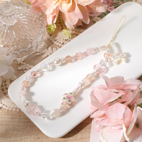 Pink Camera Charm Strap Beaded Digital Phone Charm Wrist Strap Keychain Wristlet Y2k Camera Wrist Straps Aesthetic Phone Case Charms For Wallet Bag Phones Case Accessories in Saudi Arabia