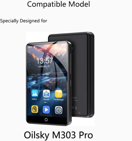 واقي شاشة Oilsky MP3 Player M303 Pro (M303Pro) - [عبوتان] طبقة TPU ناعمة وشفافة عالية الدقة [مضادة لبصمات الأصابع] [مضادة للخدش] [خالية من الفقاعات] متوافقة مع مشغل الموسيقى Oilsky M303 Pro 4.0 بوصة in Kuwait