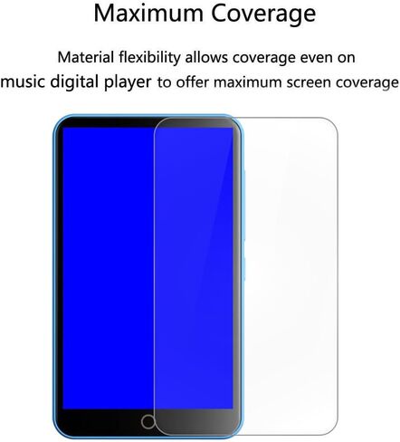 واقي شاشة Oilsky MP3 Player M303 Pro (M303Pro) - [عبوتان] طبقة TPU ناعمة وشفافة عالية الدقة [مضادة لبصمات الأصابع] [مضادة للخدش] [خالية من الفقاعات] متوافقة مع مشغل الموسيقى Oilsky M303 Pro 4.0 بوصة in Kuwait