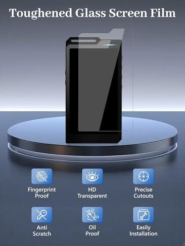 واقي شاشة مكون من 3 قطع لمشغل MP3 HiBy R4 HiFi، زجاج مقسى بصلابة 6H، مضاد لبصمات الأصابع، مضاد للخدش، سهل التركيب، شفاف عالي الدقة in Kuwait