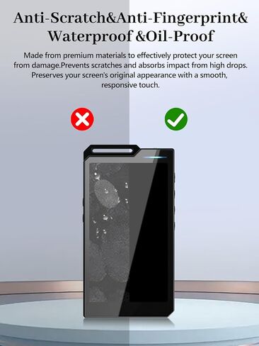 واقي شاشة مكون من 3 قطع لمشغل MP3 HiBy R4 HiFi، زجاج مقسى بصلابة 6H، مضاد لبصمات الأصابع، مضاد للخدش، سهل التركيب، شفاف عالي الدقة in Kuwait