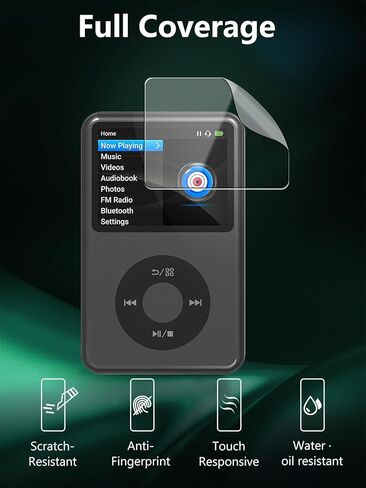 [4 عبوات] واقي شاشة مشغل MP3 من Innioasis Y1 - طبقة PET فائقة الوضوح مع صلابة 6H، طبقة واقية عالية الدقة مضادة للخدش وخالية من الفقاعات لمشغل الموسيقى Innioasis Y1 in Saudi Arabia