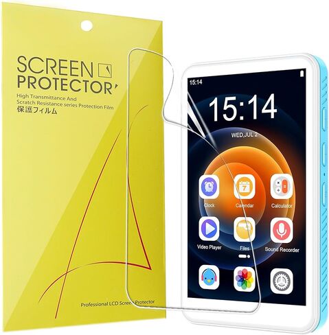 Lamshaw Compatible with SWOFY D08 MP3 Player Screen Protector, [6 Pack] Full Coverage TPU Clear Film Compatible with SWOFY D08 4" MP3 Player (6 Pack) in Saudi Arabia