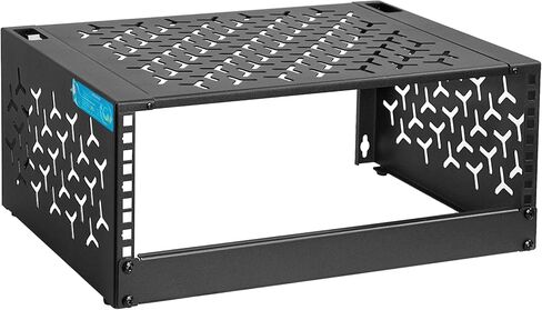 4U Wall-Mount & Desktop Server Rack, 12" Depth, Foldable with 1U Blank Panel - Open Frame for Shallow Servers/IT Gear/Switches &19" Standard Devices in Saudi Arabia