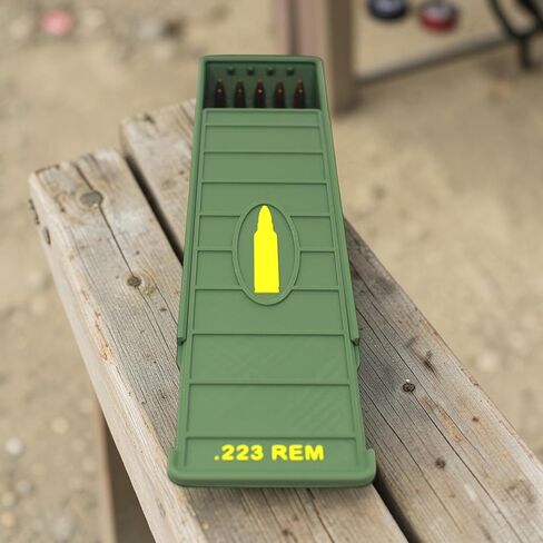 .556 / .223 Ammo Box 100 Round (2 Pack) Stackable Ammo Storage Case Organizer for .556 / .223 Rifle Ammunition with Secure Lid – Durable Ammo Holder Made in USA in Saudi Arabia