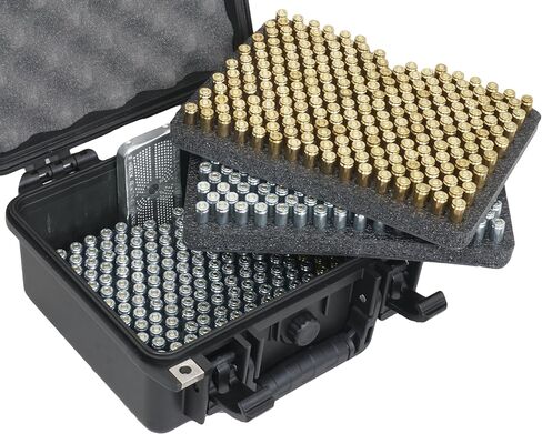 Case Club 684 Round 9mm Waterproof Long Term Ammo Storage Case - Includes Silica Gel Dessicant to help Absorb Moisture (Padlockable) in Saudi Arabia