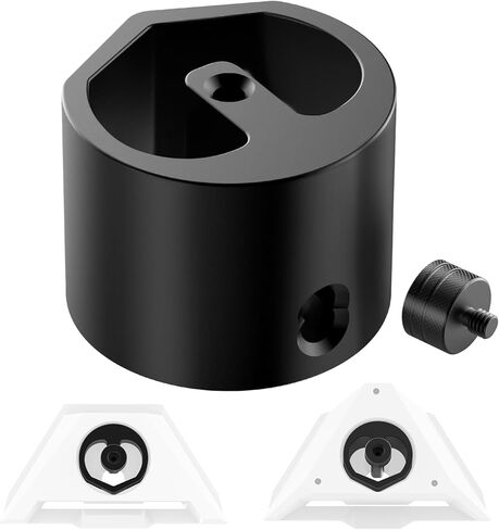Starlink Mini Tripod Adapter Fits 2026-2024 Pipe & Flat Mount, CNC Aluminum Alloy, 1/4''-20 & 3/8"-16 Thread, Starlink Mini Accessories for Quick Release Plates, Tripods, Clamps, Ram and Ball Mounts in Saudi Arabia