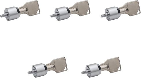 Silver Metal Desktop Computer Security Locks - Key Lock - 5 Set Computer Case Lock in Saudi Arabia