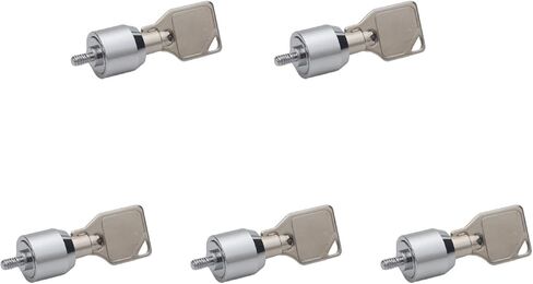 Silver Metal Desktop Computer Security Locks - Key Lock - 5 Set Computer Case Lock in Saudi Arabia