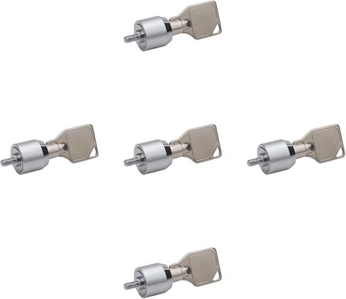 Silver Metal Desktop Computer Security Locks - Key Lock - 5 Set Computer Case Lock in Saudi Arabia