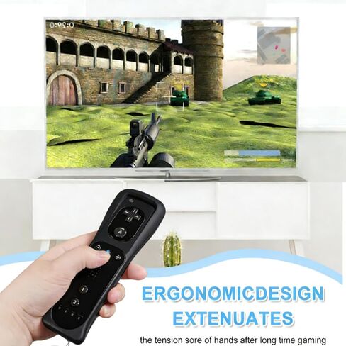 وحدة تحكم عن بعد Wii Remote JKSvrenthy لجهاز Wii/Wii U، وحدة تحكم Wii مع حافظة من السيليكون وحزام المعصم. in Kuwait