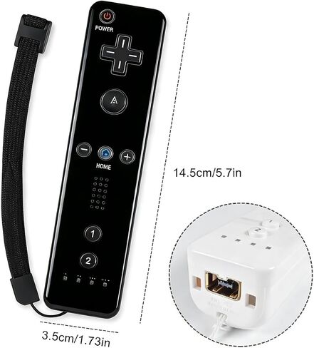 وحدة تحكم عن بعد Wii Remote JKSvrenthy لجهاز Wii/Wii U، وحدة تحكم Wii مع حافظة من السيليكون وحزام المعصم. in Kuwait
