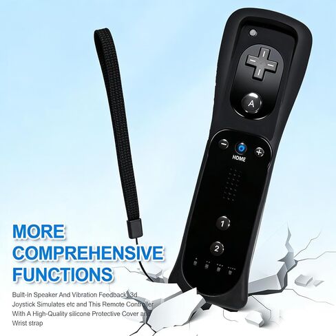 وحدة تحكم Wii Nunchuck JKSvrenthy Wii، وحدات تحكم Wii Remote وNunchuck مع حافظة من السيليكون وحزام لقفل مجموعة Wii وWii U (B) in Kuwait