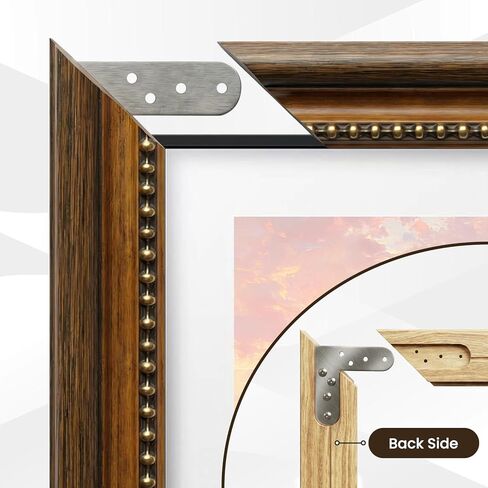 إطار تلفزيون من الخشب الصلب العتيق، متوافق فقط مع تلفزيونات Samsung The Frame TV Pro مقاس 65 بوصة، إطار خشبي عتيق، يناسب 65 بوصة LS03A/LS03B/LS03C/LS03D/LS03FA/LS03FW (2021–2025 و2025 Pro) in Kuwait