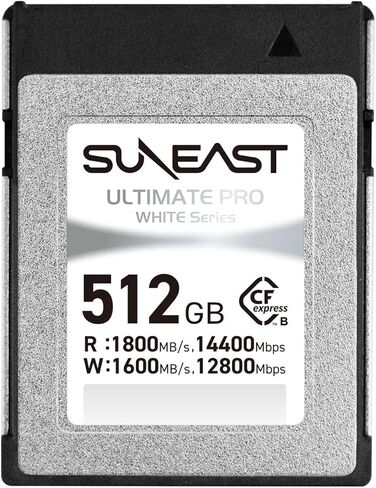 بطاقة ذاكرة SUNEAST (اليابان) Ultimate PRO White Series 512 جيجابايت Cfexpress من النوع B قراءة: 1800 ميجابايت/ثانية الكتابة: 1600 ميجابايت/ثانية مع TLC NAND in Kuwait