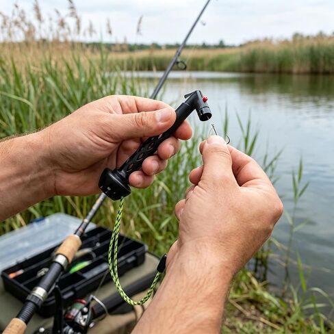 Magnetic Fly Threader – Knot Assist Tool, One-Handed Hook Threading for Cold Weather or Low Light, On-Water Fishing Accessory for Small Flies & Tippet, Works with All Standard Hooks1 in Saudi Arabia