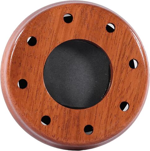 FOXPRO Crimson Hen Tip-Over Turkey Pot Call - Dual-Sided Glass Over Slate - One-Piece Purple Heart Striker - Realistic Turkey and Hen Sounds - Clucks, Purrs, Cuts - High-Volume and Quality - USA Made in Saudi Arabia