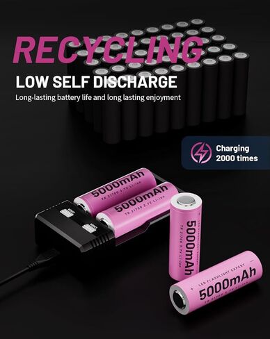 طقم غطاء علوي لشاحن البطارية بفتحتين 21700 للمصابيح الكاشفة، شاحن بطاريات ليثيوم أيون عالمي 3.7 فولت لـ 18650 26650 21700 (غير مناسب لبطاريات نيمه و1.5 فولت) in Saudi Arabia