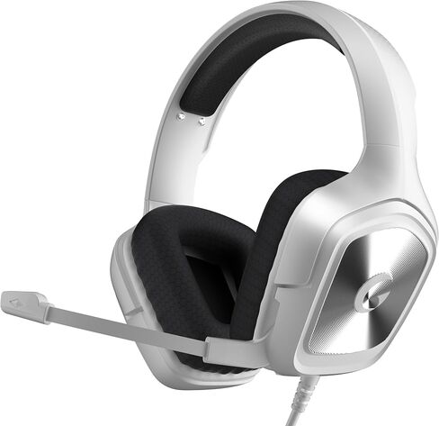 سماعة رأس للألعاب لأجهزة Xbox Series X وXbox Series S/One وPS5 وPS5Pro وPC 207g مع ميكروفون شفاف للعمل 2025 ترقية سماعات الألعاب السلكية مع ميكروفون ومقسم 3.5 ملم وكابل 79 بوصة (أبيض) in Kuwait
