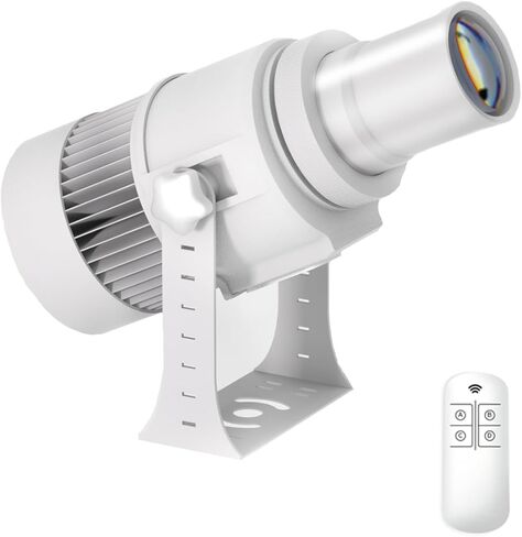 110W GOBO Projector Custom Logo Led Light HD Image for Business Indoor Outdoor Ip67 Waterproof Rotating Advertising Projection Light for Floor Wedding (White) in Kuwait