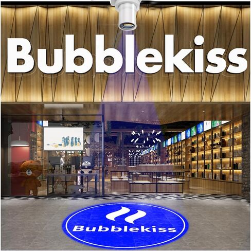 110W GOBO Projector Custom Logo Led Light HD Image for Business Indoor Outdoor Ip67 Waterproof Rotating Advertising Projection Light for Floor Wedding (White) in Kuwait