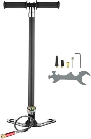 مضخة يدوية PCP 4 مراحل 30Mpa 4500PSI لإطارات تعبئة كرات الطلاء الهوائية المتوافقة مع SucceBuy (اسم اللون: 4 Stage 4500PSI) in Kuwait