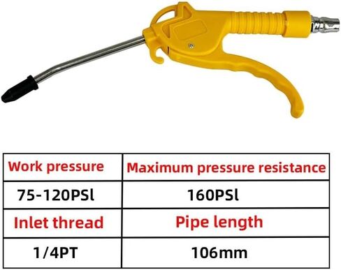 Pneumatic Air Blow Type Blowing Airsoft Guns Cleaning Tool Dust Spray 1/4" Port Duster Clean in Saudi Arabia