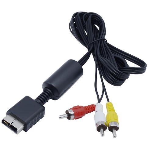 SYCZIOHU 1Pcs 6Ft AV Cable for PS2/PS1/Playstation AV to RCA Composite Audio Video Adapter Cord Compatible with PS1/PS2/PS2 Slim Console to TV/Monitor in Saudi Arabia