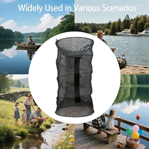 2 Pcs Fishing Bait Trap,Foldable Minnow Trap,Crab Trap,Fishing Net,Bait Cage for Crabs Minnow Lobster Shrimp Crawfish in Saudi Arabia