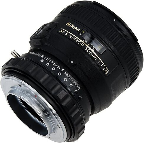 محول تركيب عدسة ممتدة من Fotodiox DLX - متوافق مع عدسة Nikon Nikkor F Mount G-Type D/SLR لجسم الكاميرا بدون مرآة من سلسلة Fuji X مع فلاتر هيليكويد وتركيز ماكرو ومرشحات مغناطيسية in Kuwait