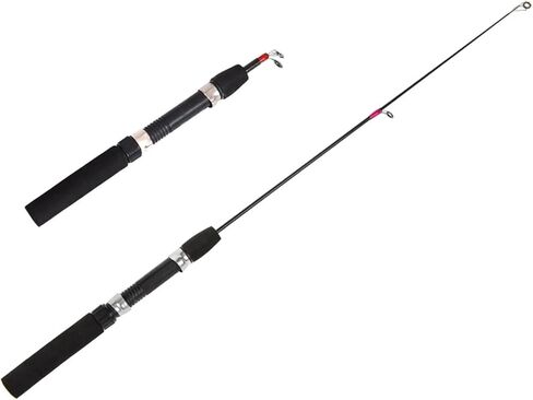 Telescopic Ice Fishing Rod Casting Rod Portable Retractable Fishing Pole Lightweight Two Sections Fishing Accessories in Saudi Arabia