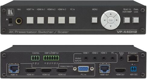 Kramer VP-440H2، محول/محول العروض التقديمية المدمج ذو 5 مداخل 4K60 in Kuwait